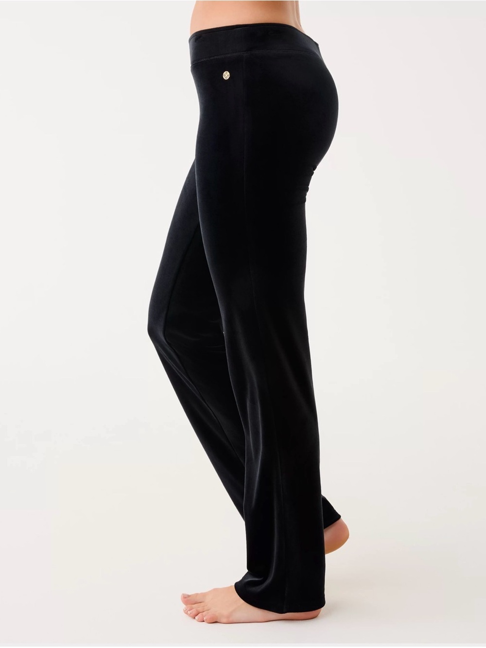 NWT Lilly Pulitzer XXL 33" Dorsey Velour Pant “Noir” ✨Retail💲98